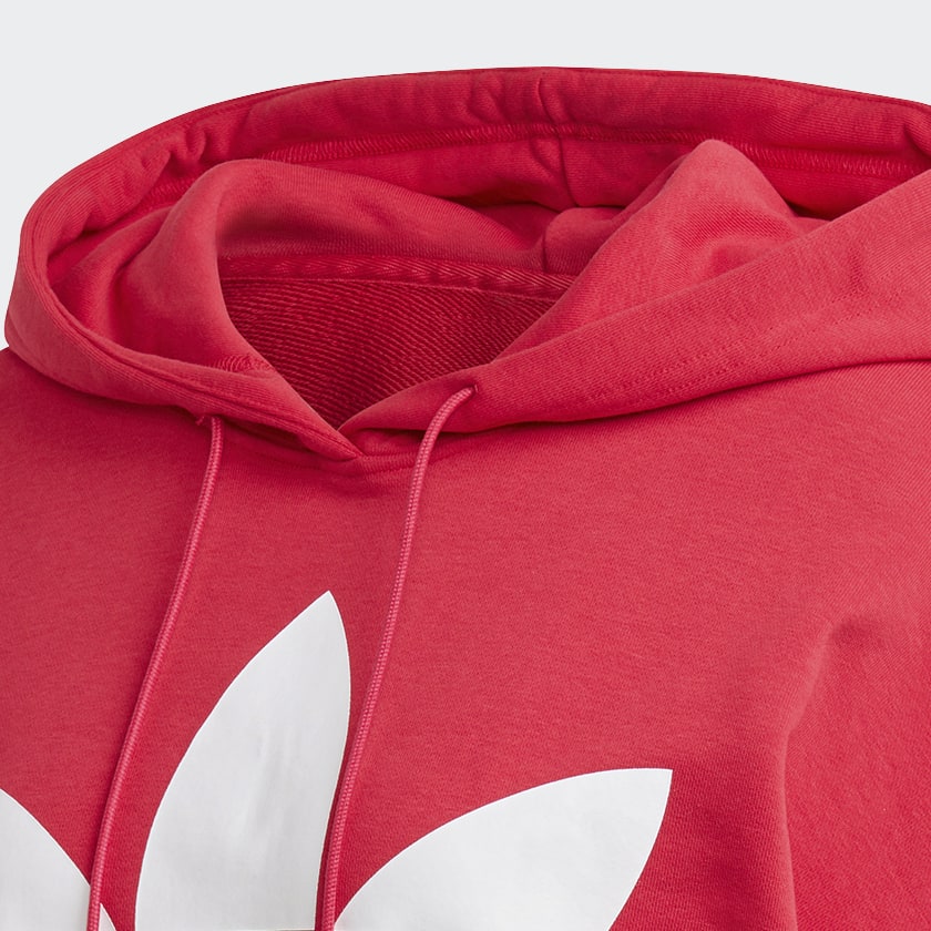 Adidas trefoil hoodie core sales pink