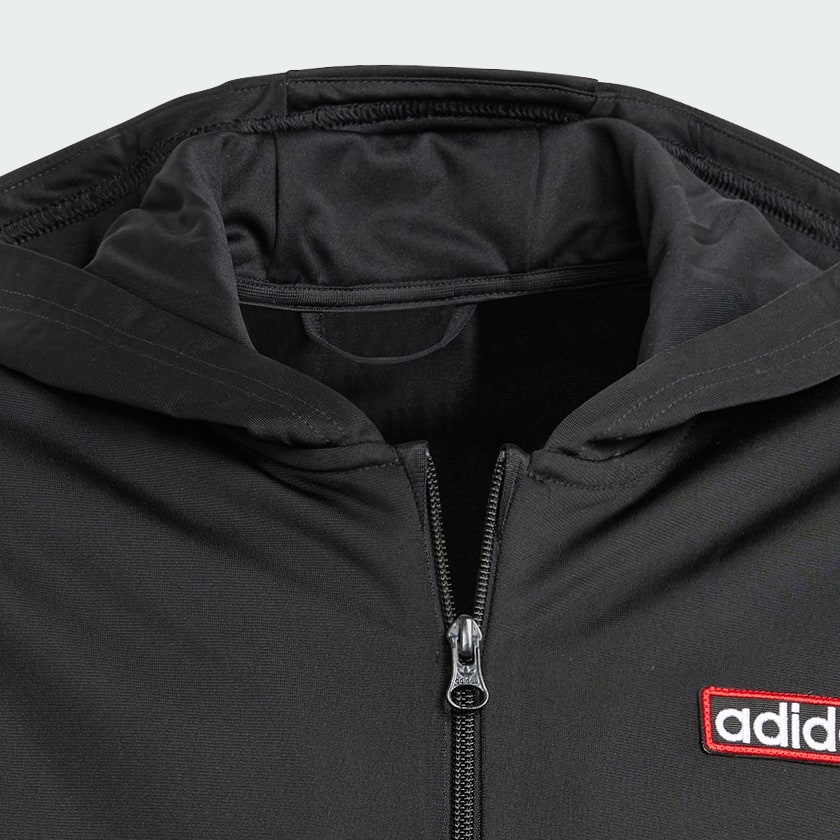 Schwarz Adibreak Kapuzenjacke
