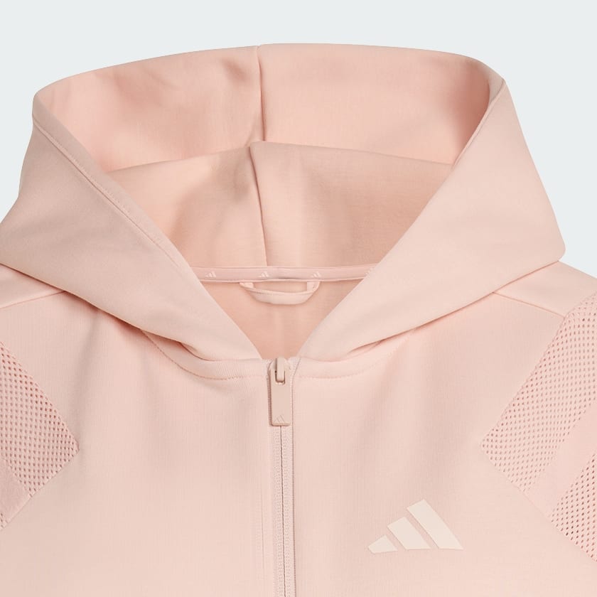 Pink FUTURE ICONS THREE STRIPES HOODIE