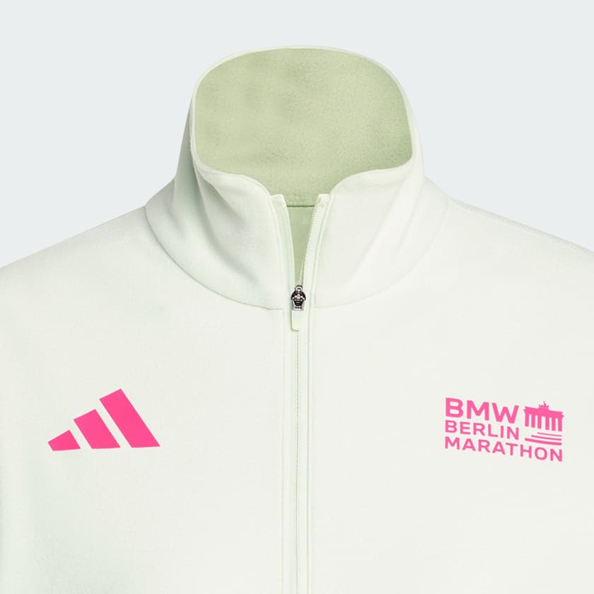 Groen BMW Berlin-Marathon 2025 Longsleeve met Halflange Rits