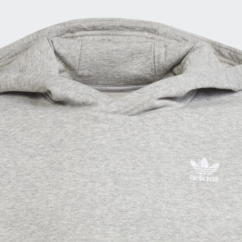 Szary Bluza z kapturem Adicolor