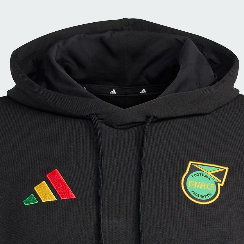 Preto Moletom com capuz Jamaica x Bob Marley DNA