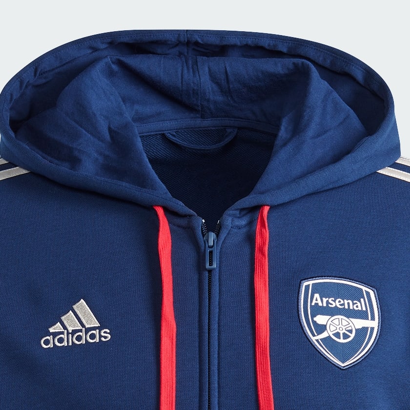 adidas Arsenal DNA Full Zip Hoodie Blue adidas India