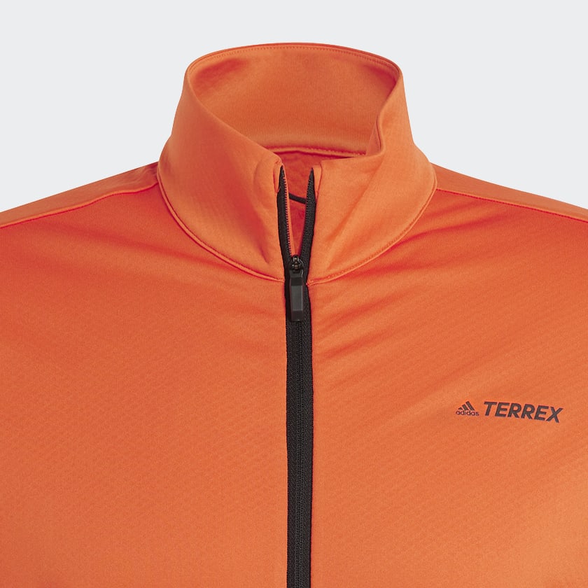 oranzová Bunda Terrex Multi Primegreen Full-Zip Fleece