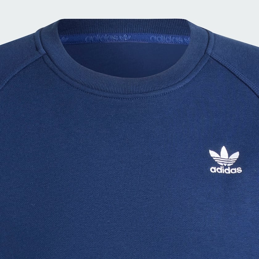 Azul Sudadera cuello redondo Trefoil Essentials