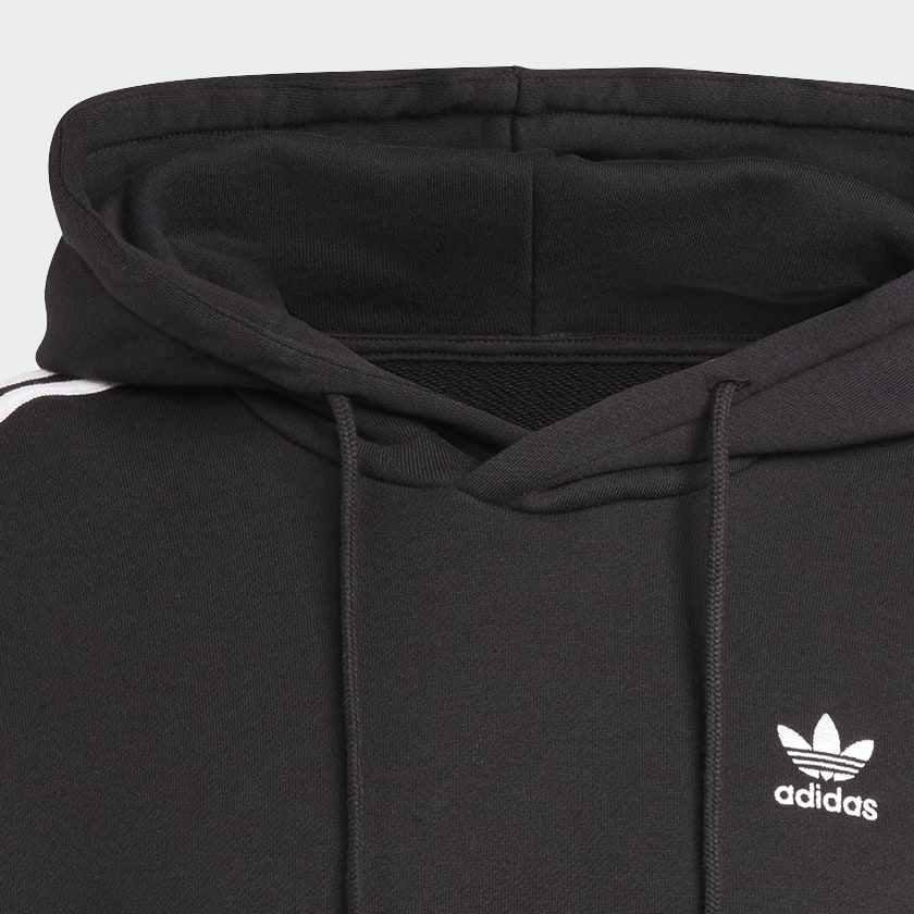 Zwart Adicolor Classics Hoodie met Korte Mouwen