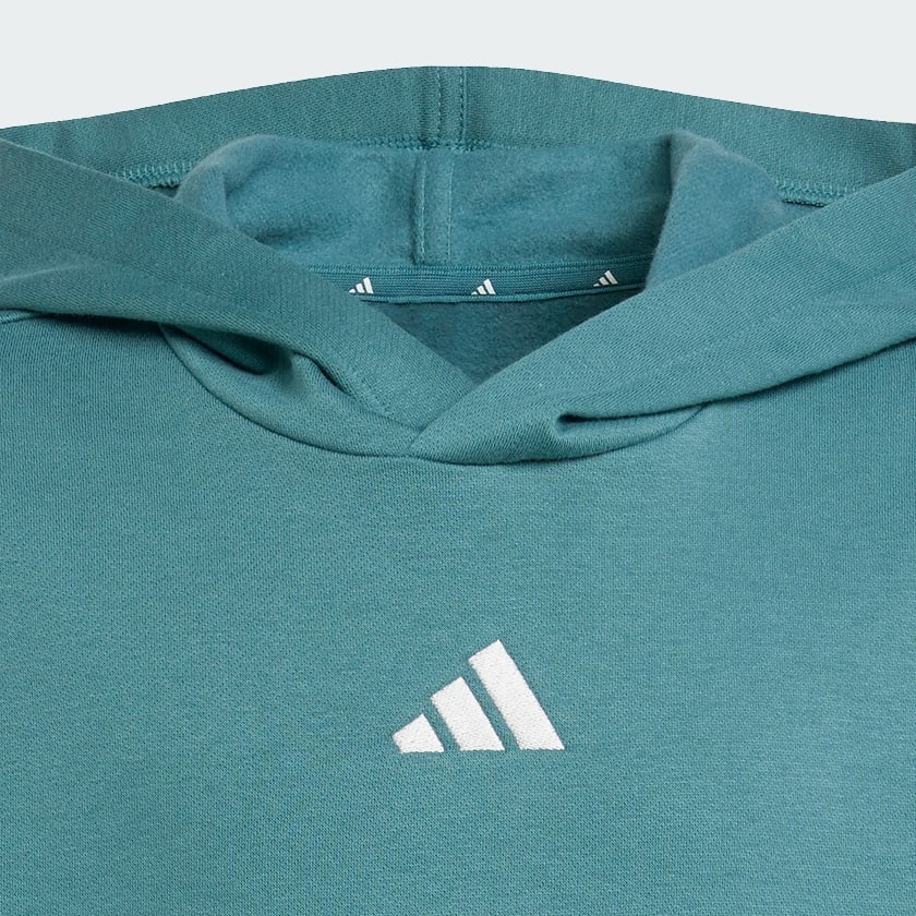 Grun adidas Slogan Fleece-Hoodie