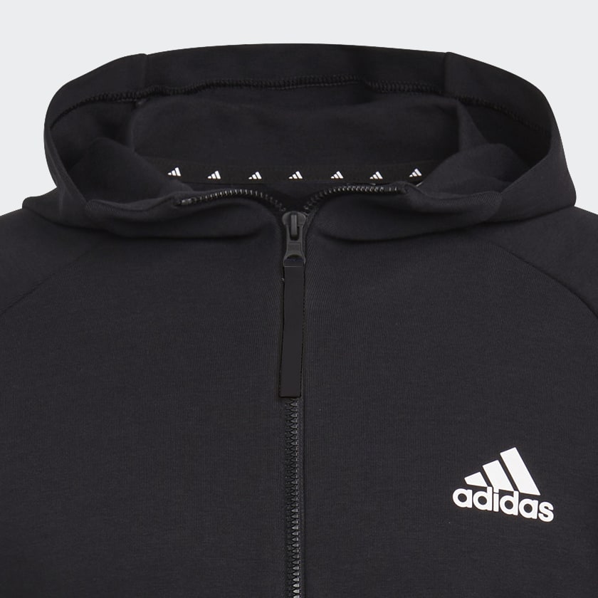 Negro Casaca Designed for Gameday Cierre Frontal