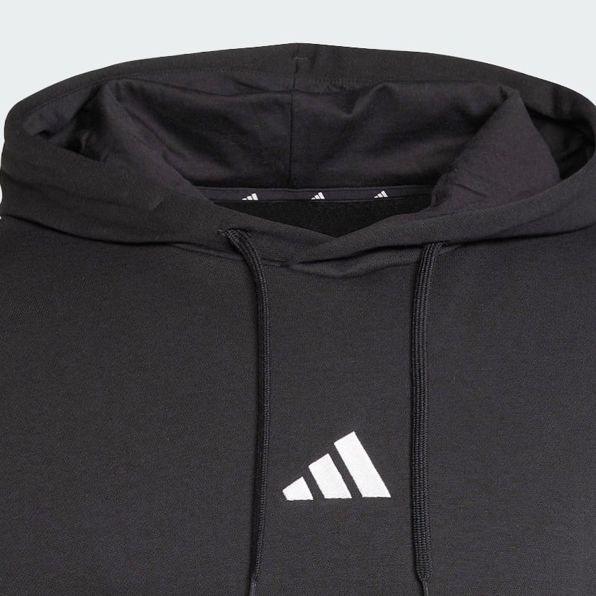 Black Essentials Feelcozy Fleece Hoodie