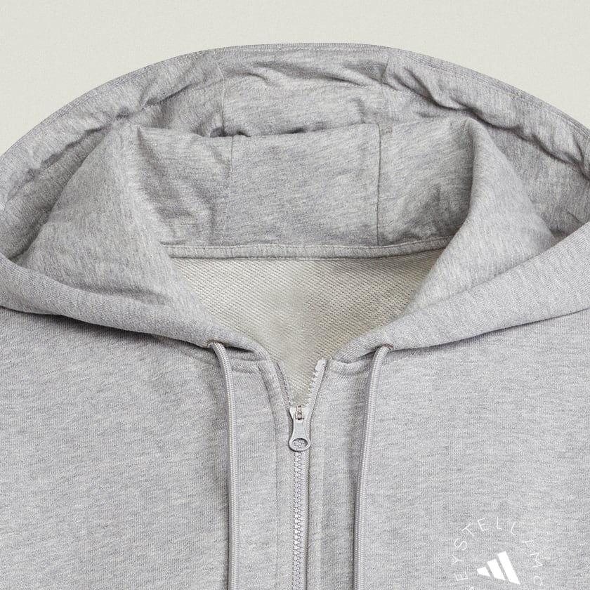Grey adidas by Stella McCartney Sportswear Cropped Hoodie