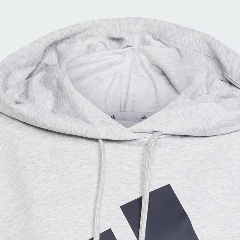 Gris Sudadera con Gorro Essentials Big Logo French Terry Loose