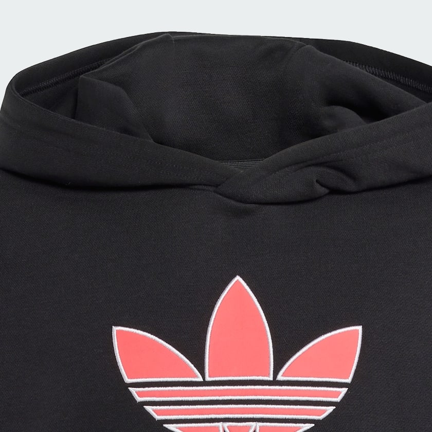 Black Trefoil Hoodie Kids