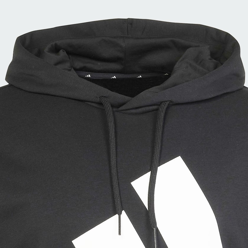 Schwarz Essentials Big Logo French Terry Hoodie