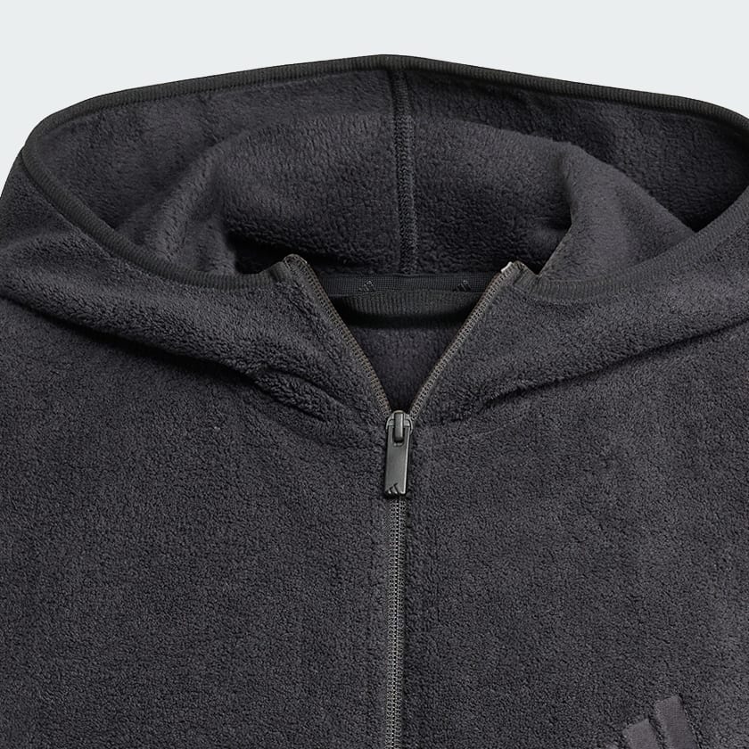 Sort Future Icons Small Logo Low Pile Fleece Full-Zip Hoodie