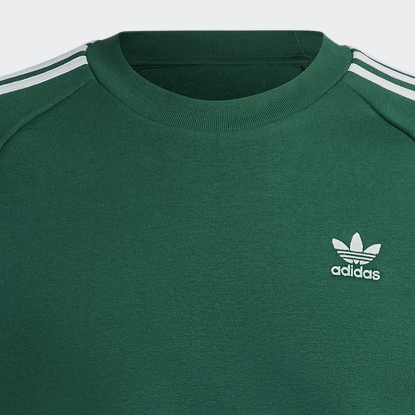 zelená Mikina Adicolor Classics 3-Stripes Crew