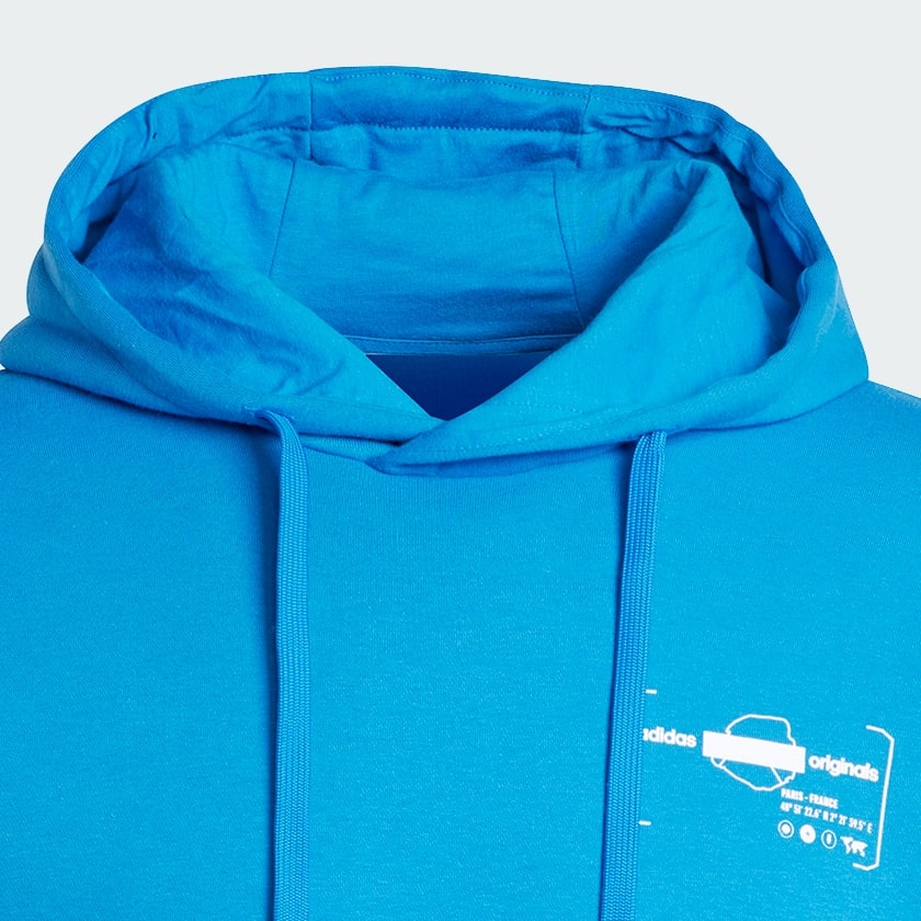 Azul Camisola com Capuz Paris