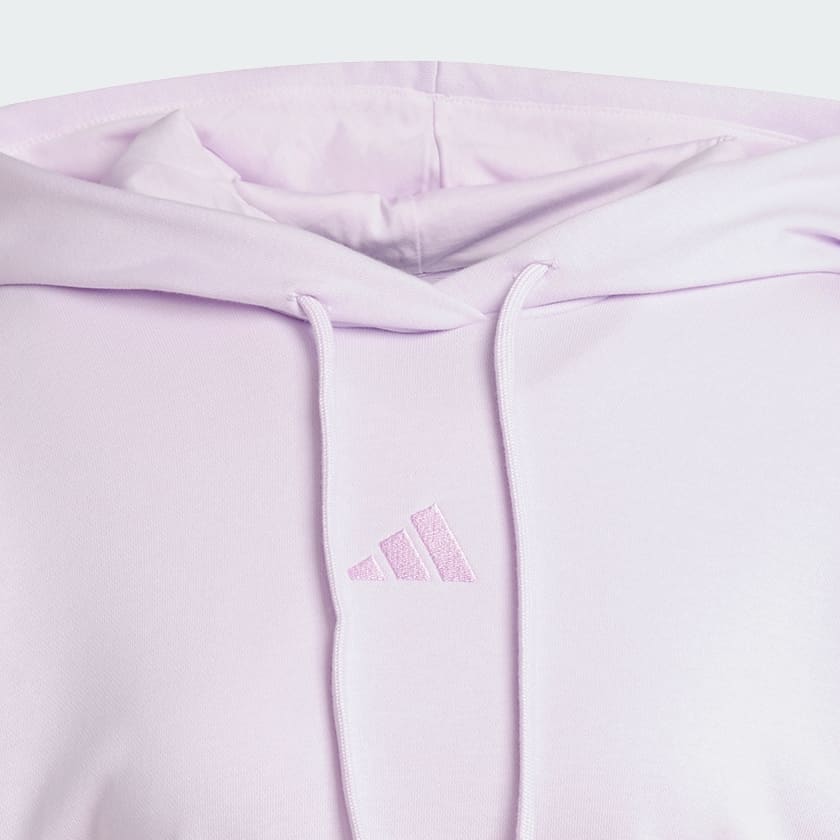 Roxo Moletinho Capuz Cropped Essentials Três Listras