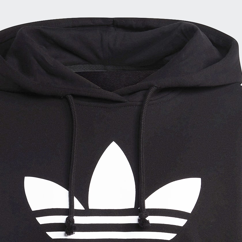 Noir Sweat-shirt à capuche Trefoil
