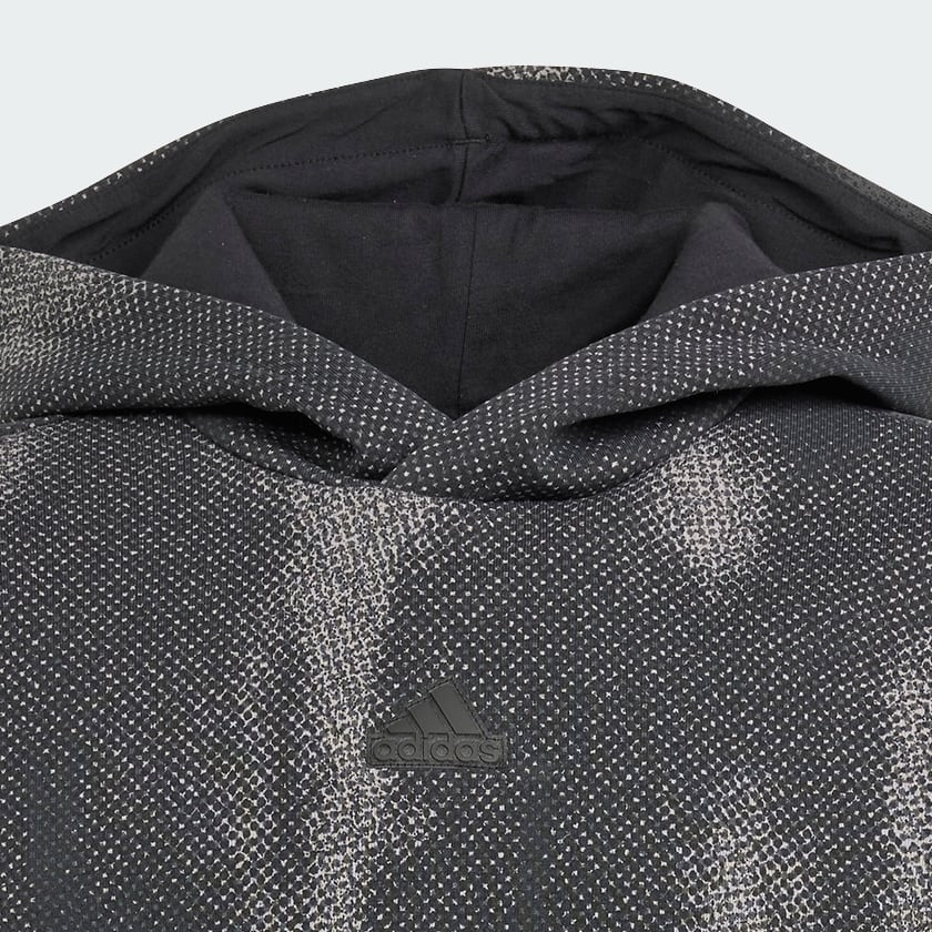 adidas Future Icons Allover Print Hooded Sweatshirt Kids - Black ...
