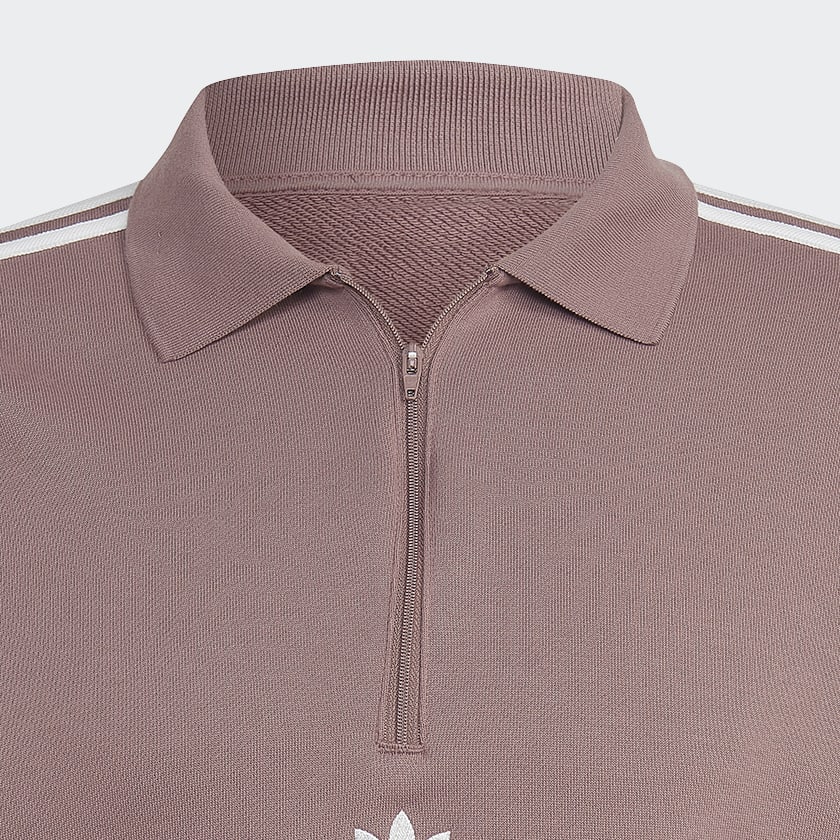 adidas Adicolor 3 Stripes Polo Sweater Paars adidas Offici le Shop
