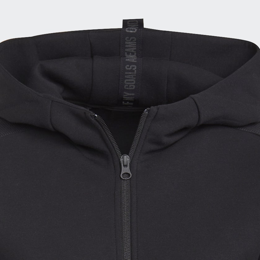 Nero Felpa con cappuccio adidas Sportswear Mission Victory Full-Zip