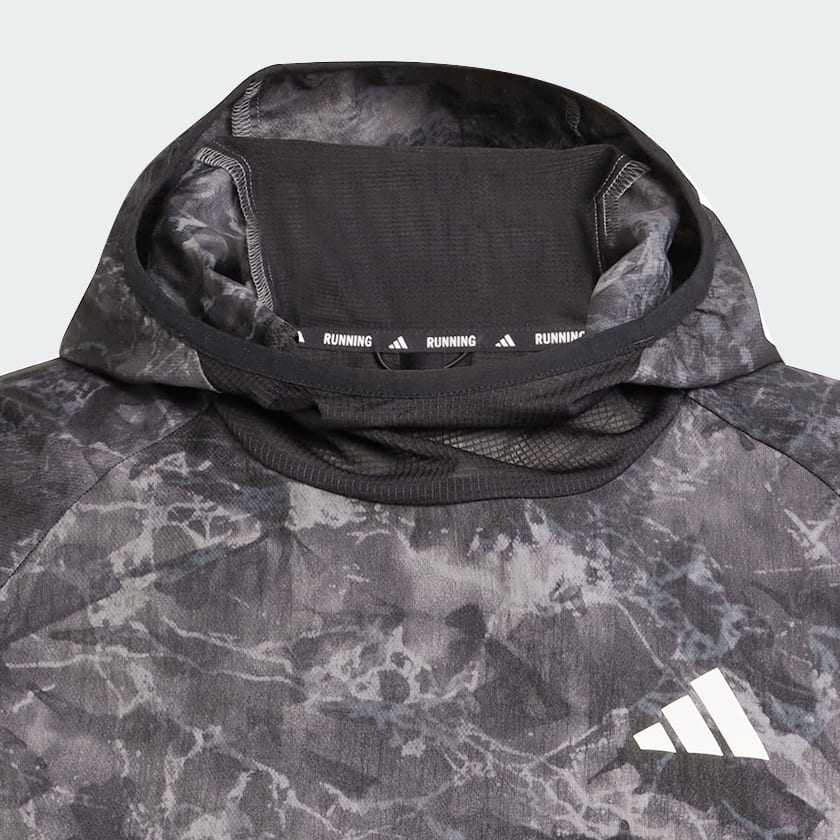 Grey Own The Run Spray Dye Hoodie Unitefit
