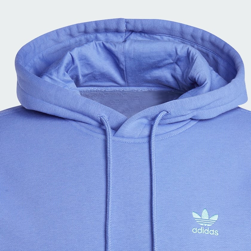 Adidas trefoil hoodie clear blue clearance