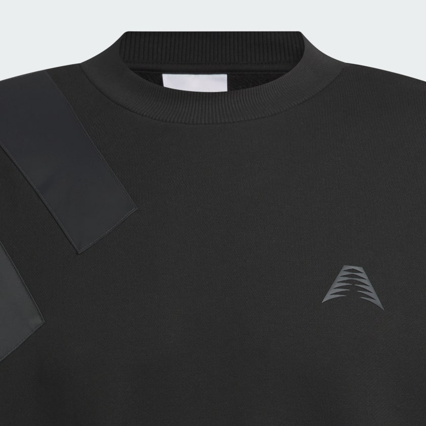 adidas Anthony Edwards 1 Foundation Crew Sweatshirt - Black