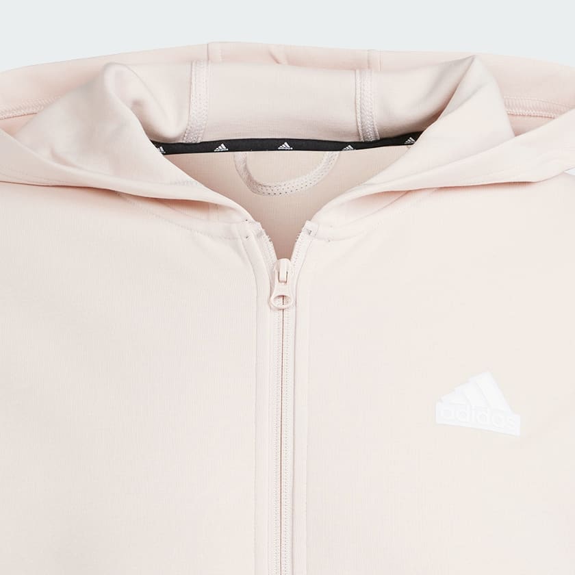 adidas Future Icons 3-Stripes Full Zip Hoodie Pink adidas