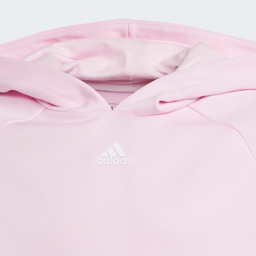 Felpa con cappuccio Dance AEROREADY Crop Junior Rosa adidas