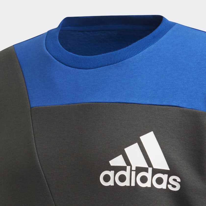 adidas Sport ID Crew Sweatshirt Blue adidas New Zealand