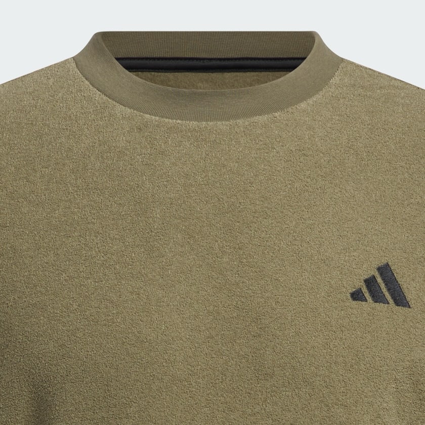 adidas Long Sleeve Crew Sweatshirt - Green | Men's Golf | adidas US
