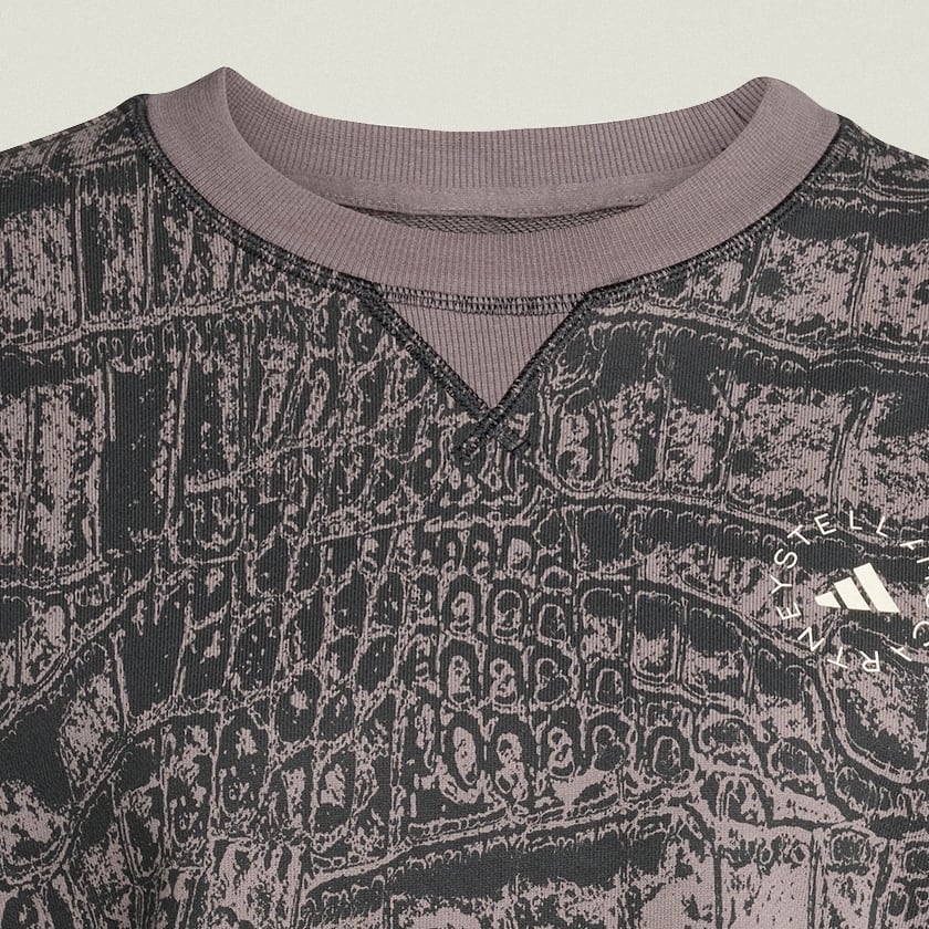 Black adidas By Stella McCartney Loose Sweatshirt Printed