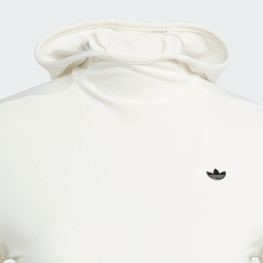 Wit Premium Essentials Longsleeve met Capuchon