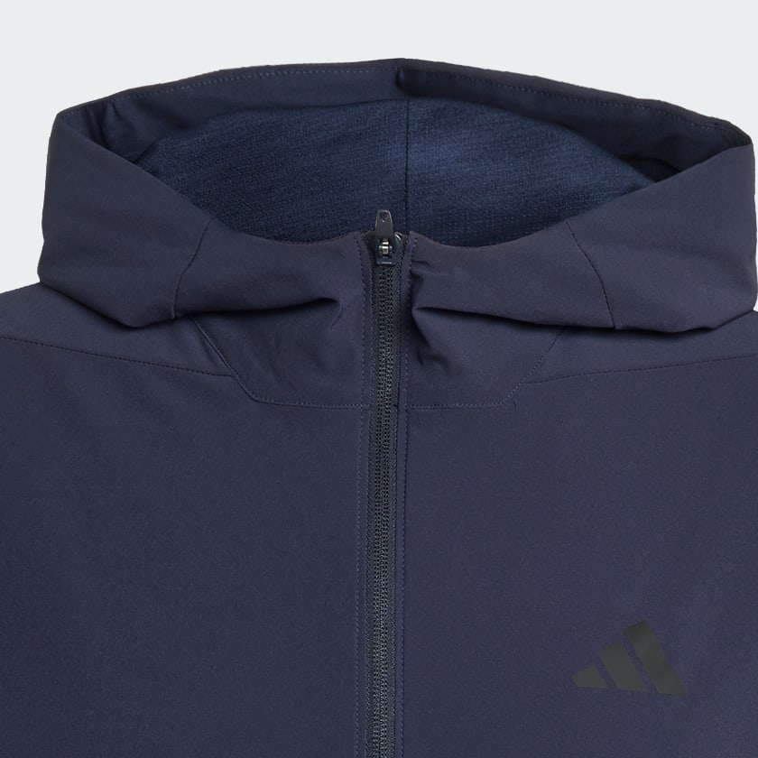 Blue D4T WORKOUT FULL-ZIP HOODIE