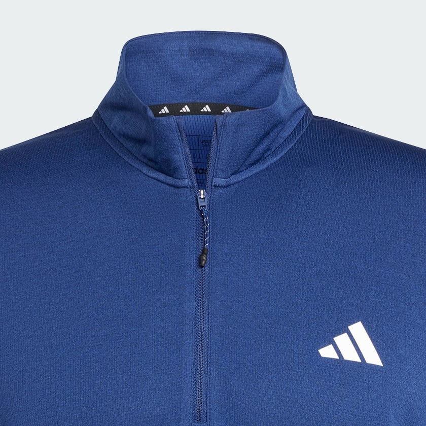 Azul Polo de Entrenamiento Manga Larga Train Essentials