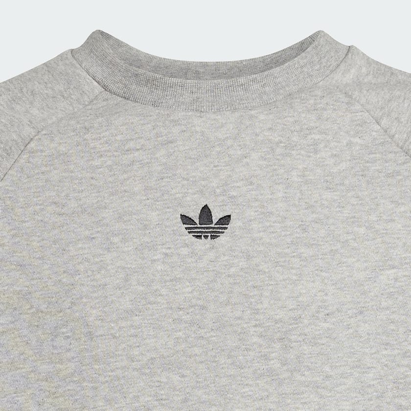 Grigio Felpa Loose Crew