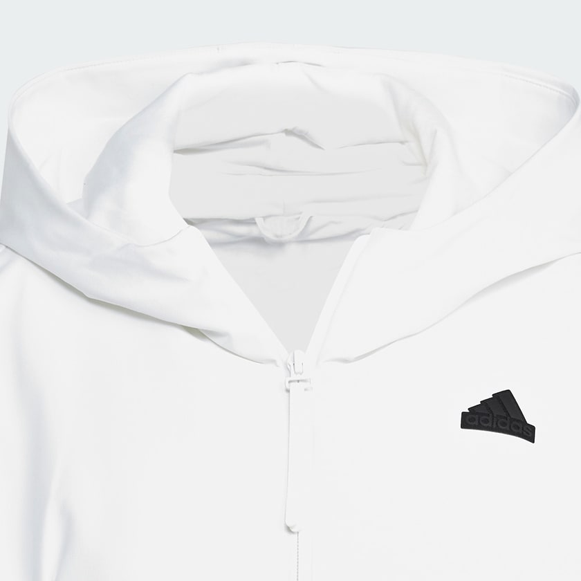 adidas Z.N.E. Woven Full-Zip Hoodie - White | Free Shipping with