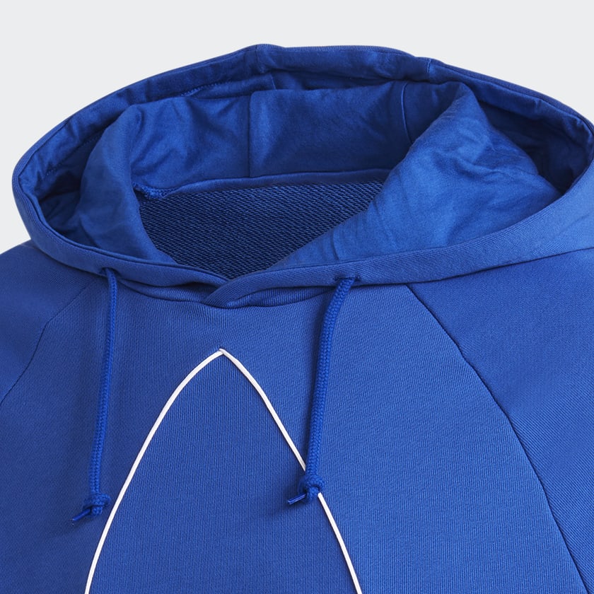 Blau Big Trefoil Outline Hoodie