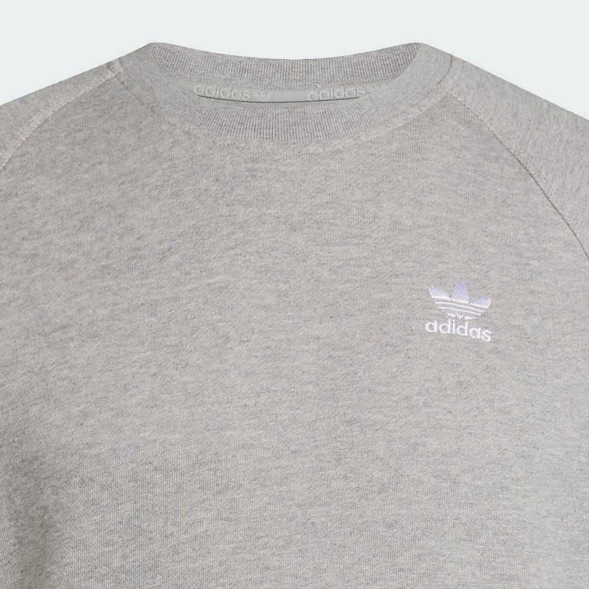 Grau Trefoil Essentials French Terry Sweatshirt