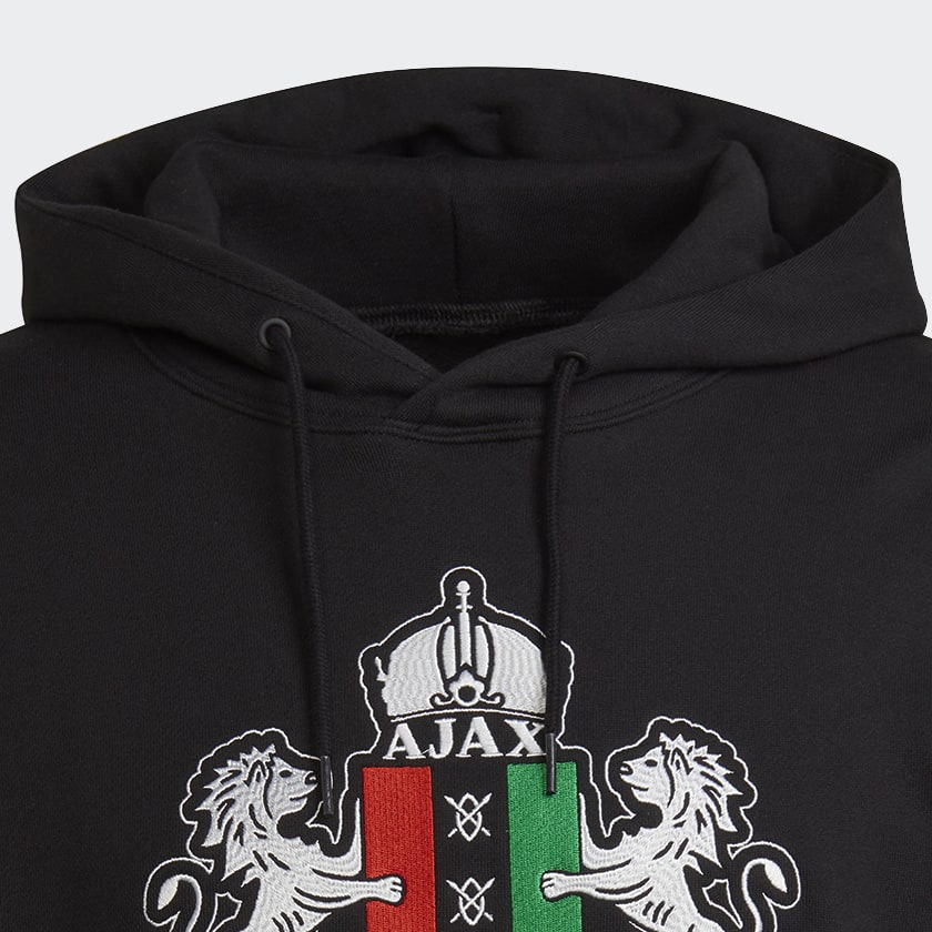 Svart Ajax Amsterdam x Daily Paper Graphic Hoodie