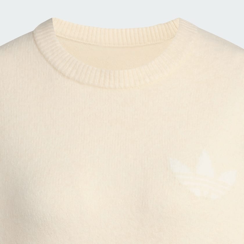 Λευκό Πλεκτό φούτερ adidas Originals Athletic Dept