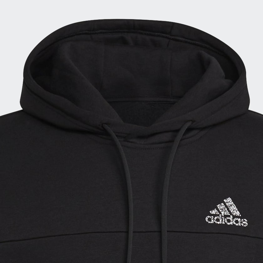 adidas Stadium Fleece Badge of Sport Hoodie - Black | Free