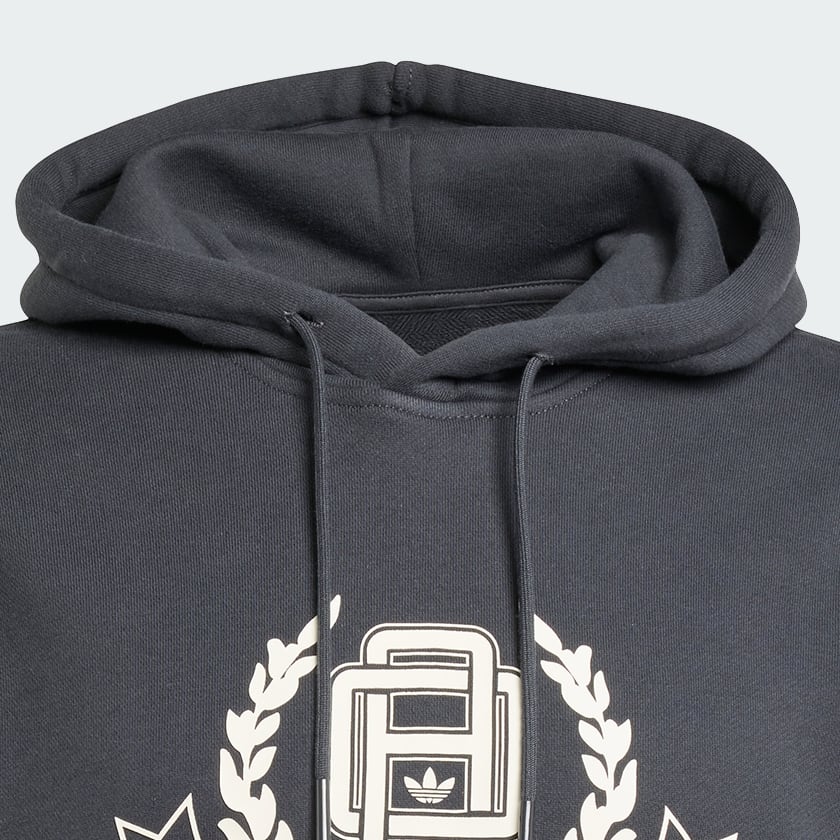 Grey Varsity Loose Hoodie