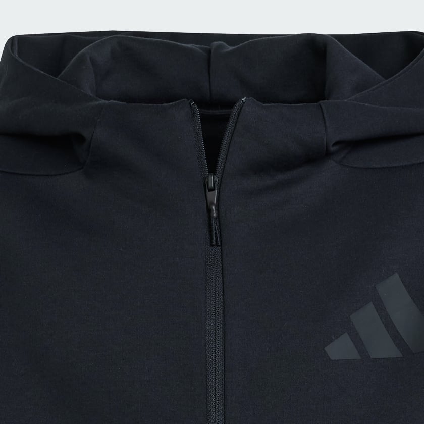 zwart adidas Z.N.E. Sportjack met Capuchon en Lange Rits