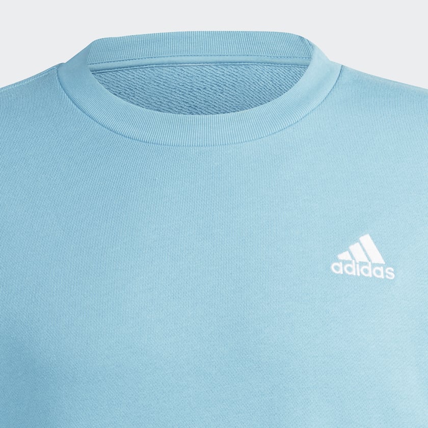 Blue Essentials French Terry Embroidered Small Logo Sweatshirt