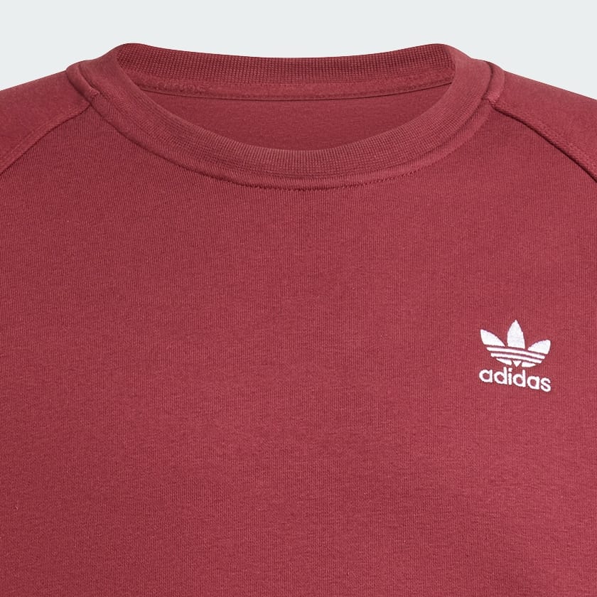 adidas Trefoil Essentials Crew Sweatshirt Burgundy adidas Deutschland
