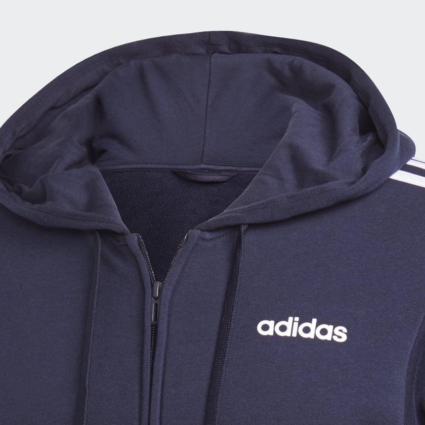 Azul Casaca Deportiva Essentials 3 Tiras