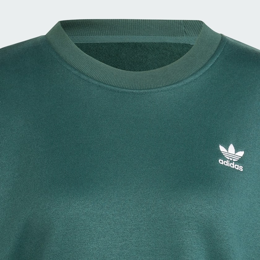 Green Trefoil Cropped Sweater