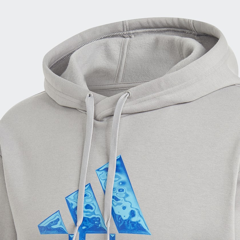 Grey and blue clearance adidas hoodie